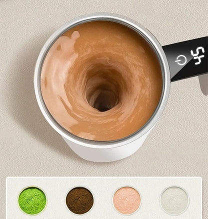 Electric Auto Stir Coffee Mug with LCD Display