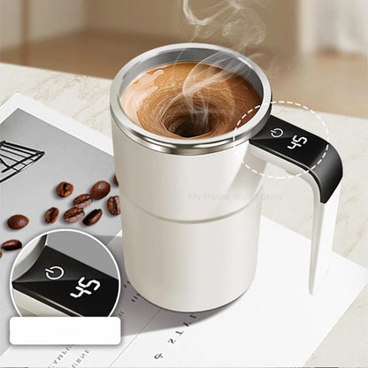 Electric Auto Stir Coffee Mug with LCD Display