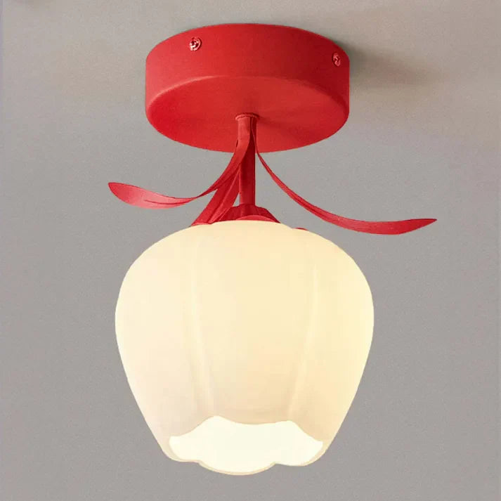 Small Floral Hanging Lamp