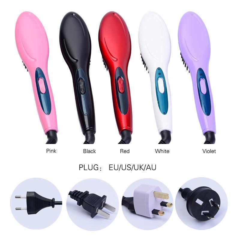 Heat Straightening Hair Brush Comb