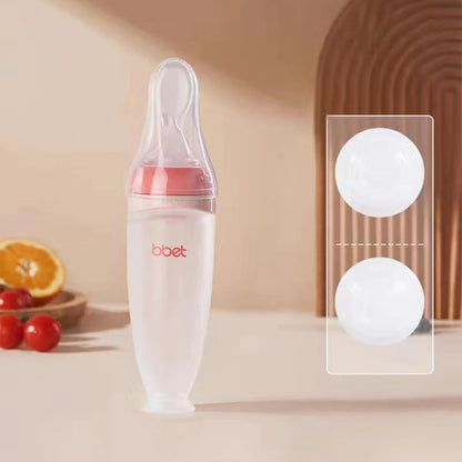 Baby Food Bottle and Spoon Set
