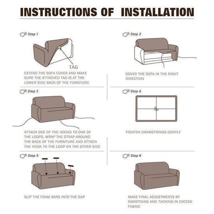 Washable Fitted Couch Slipcover