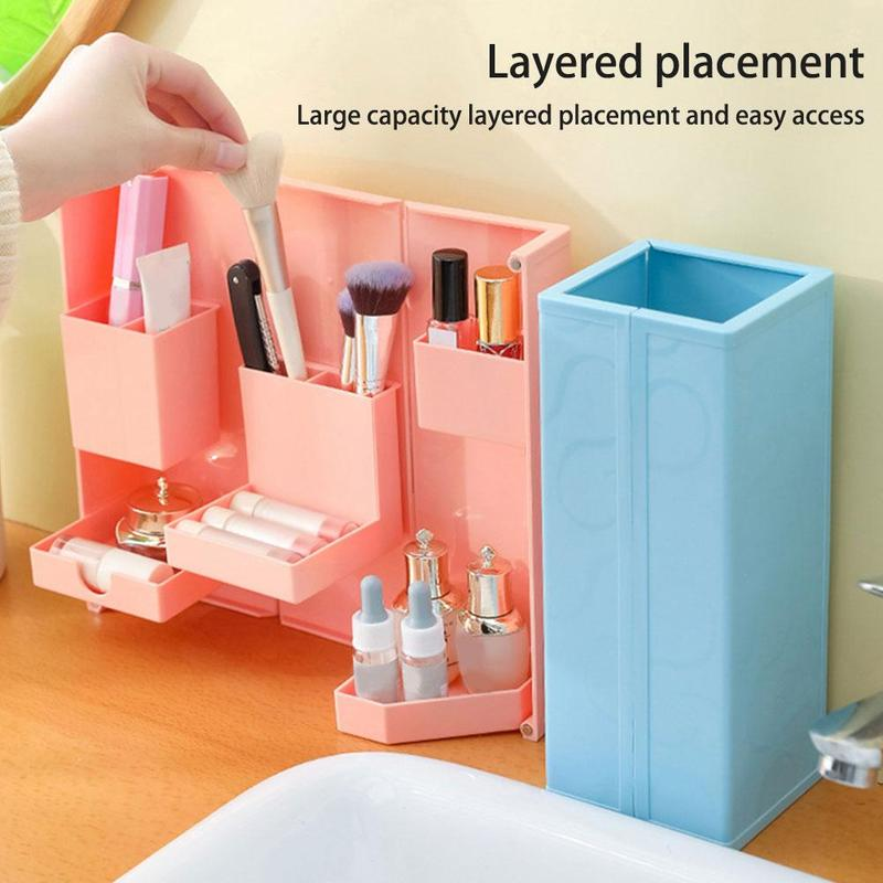 Portable Collapsible Cosmetic Storage Case