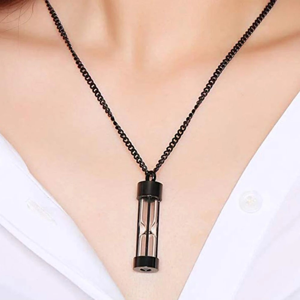Timeless Sand Timer Pendant Necklace