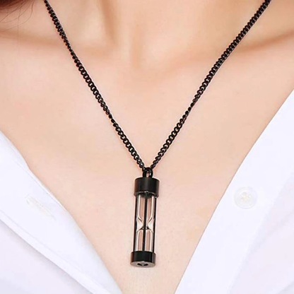Timeless Sand Timer Pendant Necklace
