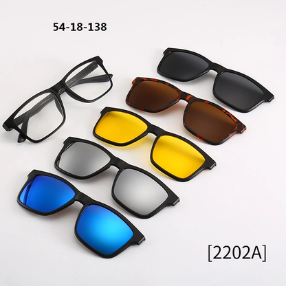 Stylish Polarized Sunglasses with Magnetic Lenses - Fesara