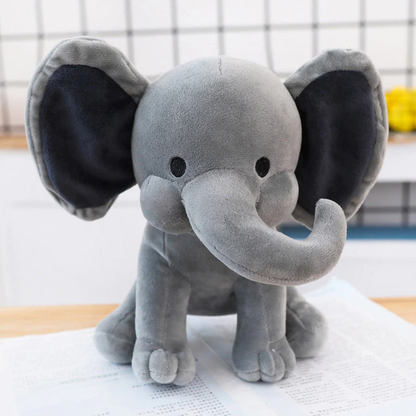 Soft Grey Cuddle Elephant Pillow for Kids - Fesara