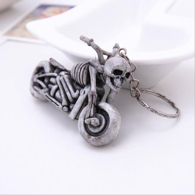 Unique Goth Style Skeleton Keychain