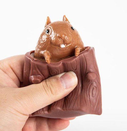Relaxing Soft Squeeze Squirrel Plush Toy
