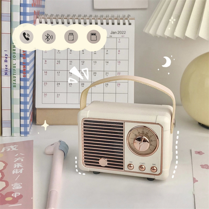 Vintage Portable Bluetooth Radio Speaker