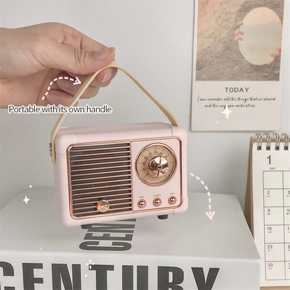 Vintage Portable Bluetooth Radio Speaker