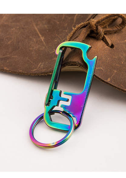 Durable Steel Pocket Multi Tool Keychain Opener