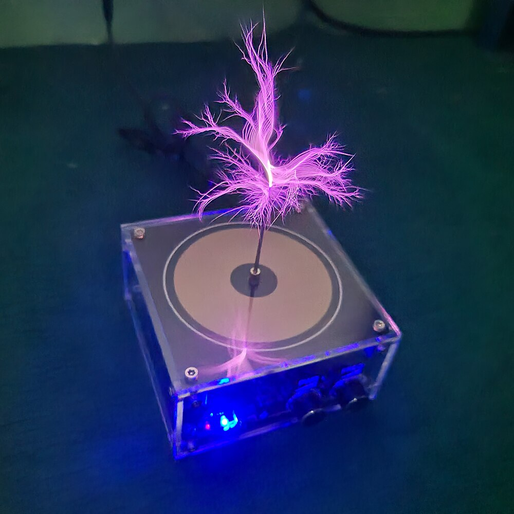 Wireless Rechargeable Sound Lamp with Tesla Coil Technology