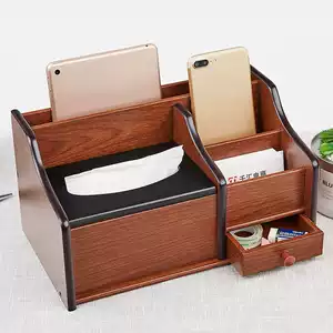 Stylish Wooden Office Desk Organizer - Fesara