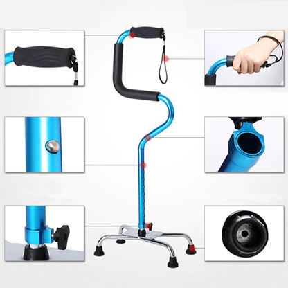 Sturdy Adjustable Walking Stick for Seniors
