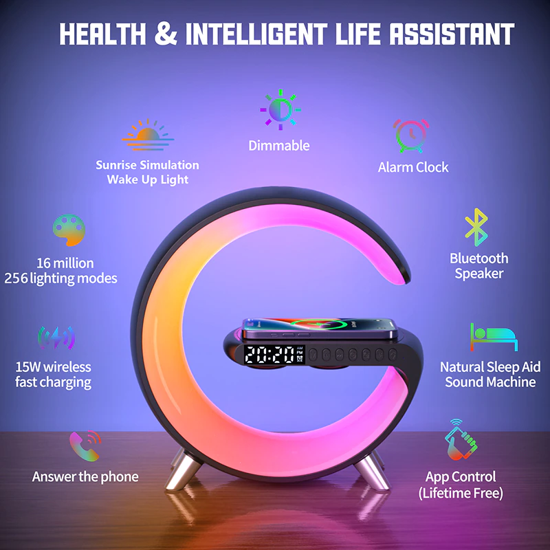 Wireless Charging Bluetooth Portable Speaker