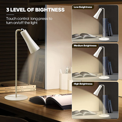 Bright Adjustable Rechargeable Desk Lamp