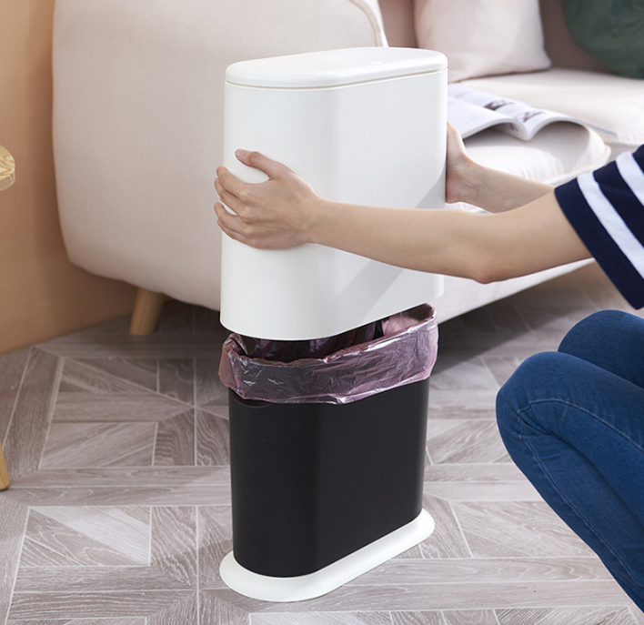 Eco Friendly Dual Bin Recycling Trash Can
