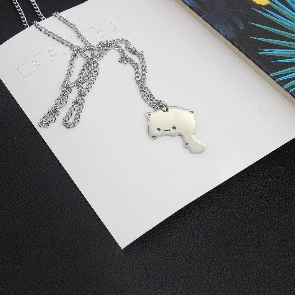 Kitty Theme Magnetic Cat Pendant Necklace - Fesara