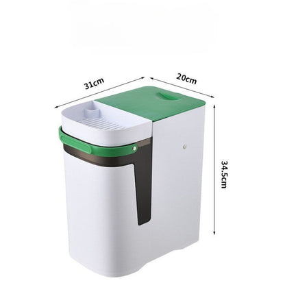 Dual Compartment Indoor Recycling Bin