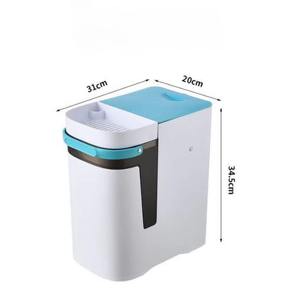 Dual Compartment Indoor Recycling Bin