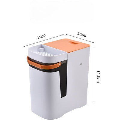 Dual Compartment Indoor Recycling Bin