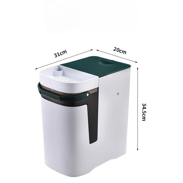 Dual Compartment Indoor Recycling Bin