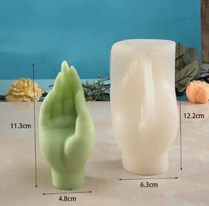 Unique Finger Gesture Artistic Wax Candle Molds