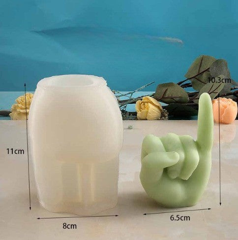 Unique Finger Shaped Creative Candle Molds