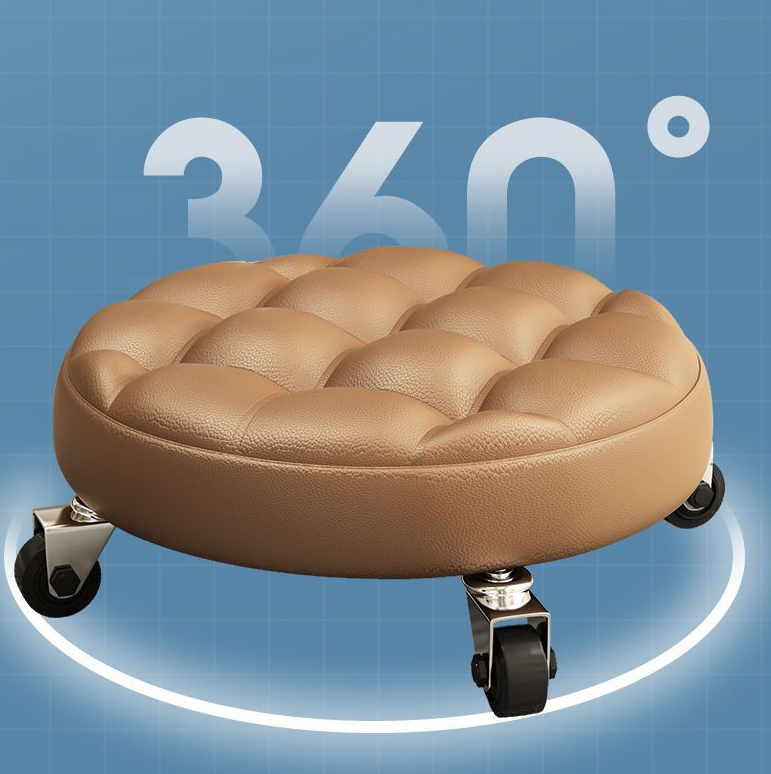 Stylish Compact Metal Folding Ottoman Stool