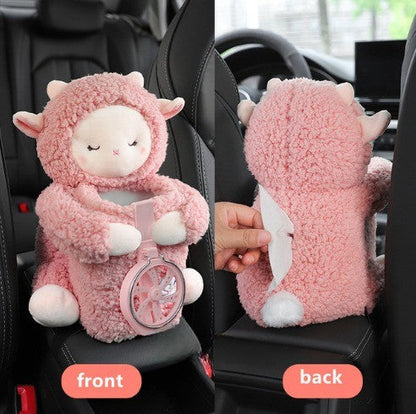 Soft Teddy Bear Armrest Tissue Holder