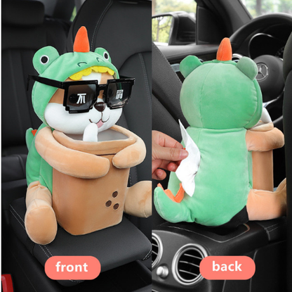 Soft Teddy Bear Armrest Tissue Holder