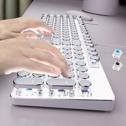 Vintage Style Mechanical Gaming Keyboard