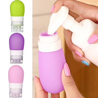 Portable Silicone Travel Toiletry Bottle Set