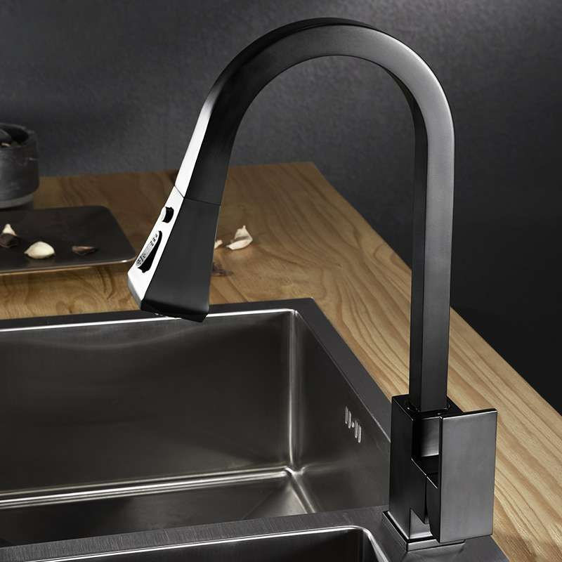Contemporary Swing Kitchen Faucet – Sleek Stainless Steel Mixer Tap