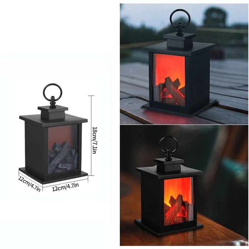 Warm Vintage Lantern Nightlight for Holiday Ambiance - Fesara