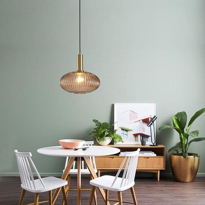 Vintage Glass Pendant Lighting Fixture