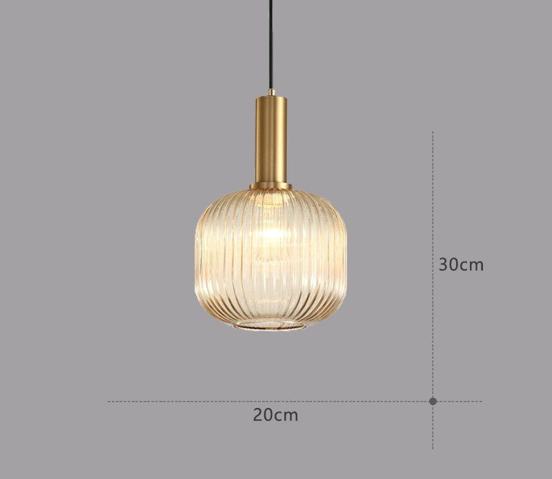 Vintage Glass Pendant Lighting Fixture