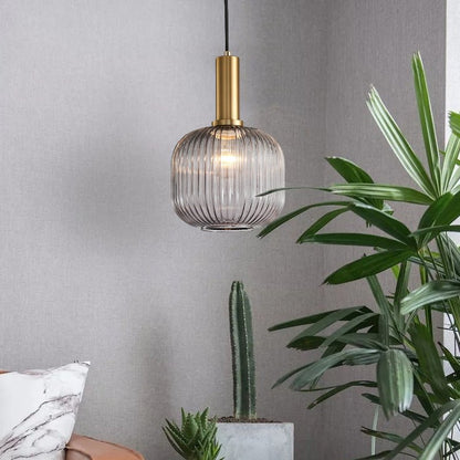 Vintage Glass Pendant Lighting Fixture