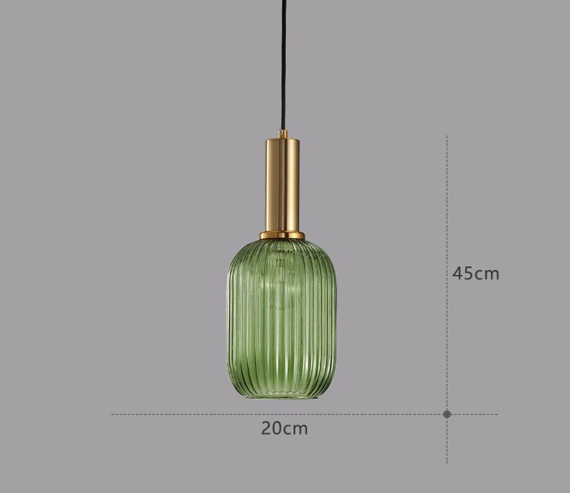 Vintage Glass Pendant Lighting Fixture