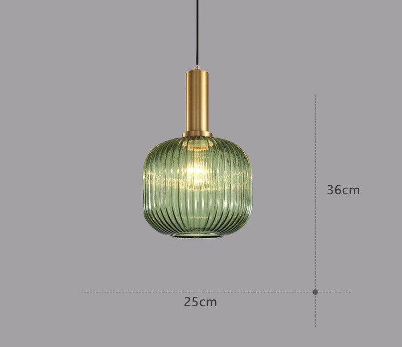 Vintage Glass Pendant Lighting Fixture