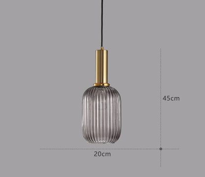 Vintage Glass Pendant Lighting Fixture