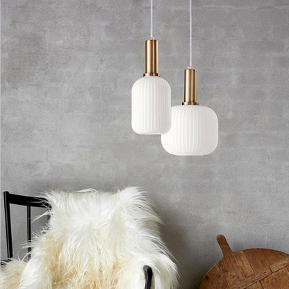 Vintage Glass Pendant Lighting Fixture
