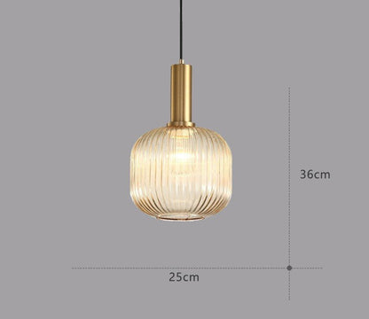Vintage Glass Pendant Lighting Fixture