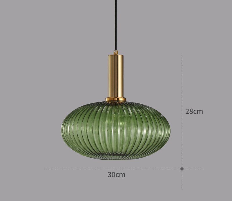 Vintage Glass Pendant Lighting Fixture