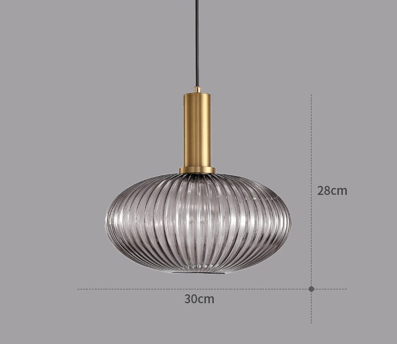Vintage Glass Pendant Lighting Fixture