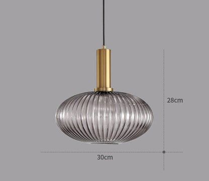 Vintage Glass Pendant Lighting Fixture
