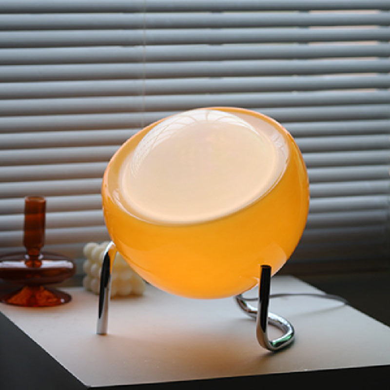 Vintage Glass Desk Lamp - Cozy Nordic Bedside Light