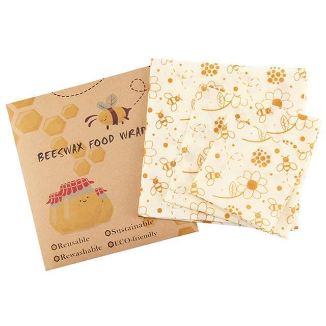 Eco Friendly Beeswax Food Wraps (3 Pack)