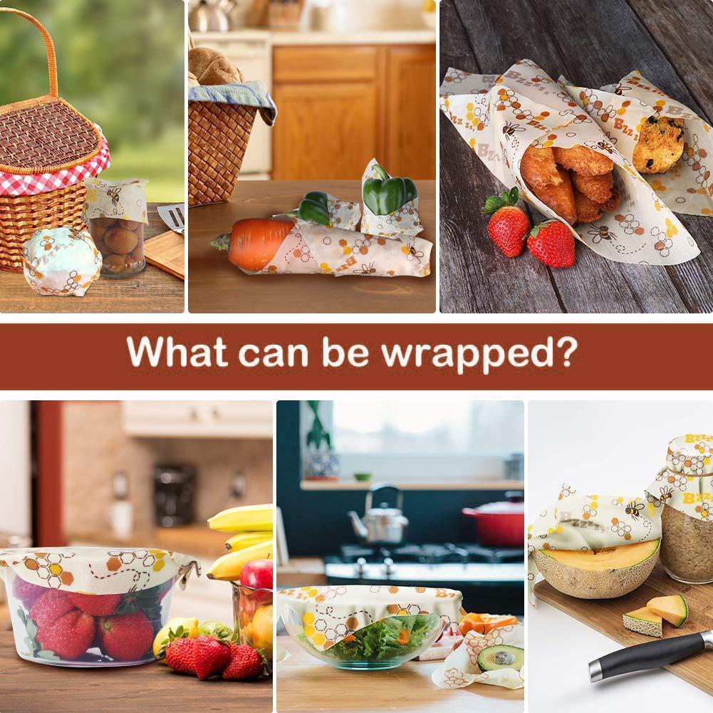 Eco Friendly Beeswax Food Wraps (3 Pack)
